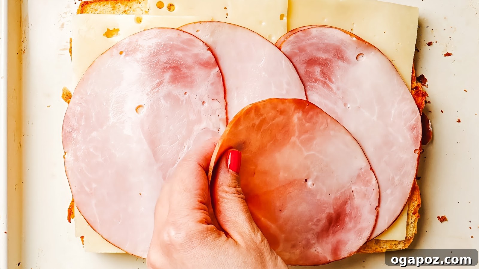 Buttery Honey-Glazed Ham & Cheese Sliders Recipe 5 Ham and Cheese Sliders recipe steps.