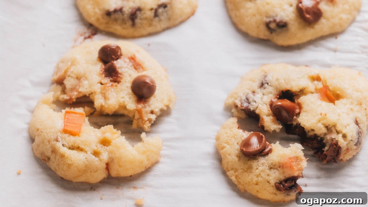 10 Unique Rhubarb Recipes Beyond Pie You’ll Love 2 A few of my soft cookies with rhubarb recipes.
