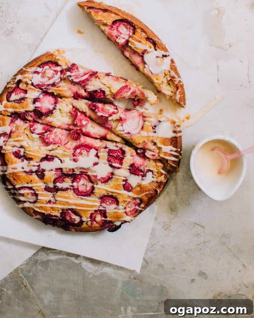 15 Delicious Strawberry Recipes for June — Beyond Shortcake 9 Strawberry buttermilk cake with vanilla glaze.