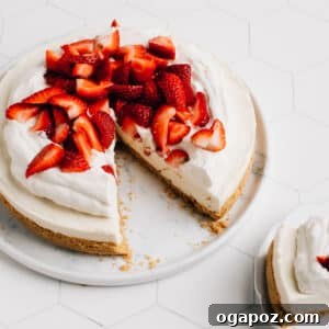 No-Bake Strawberry Cheesecake Recipe with Natural Ingredients 5 No Bake Cheesecake with strawberries