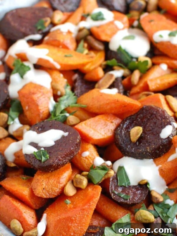 Quick Oven-Roasted Beets in 30 Minutes (No Foil) 11 Roasted Carrots and Beets with Tahini 1200 x 1200