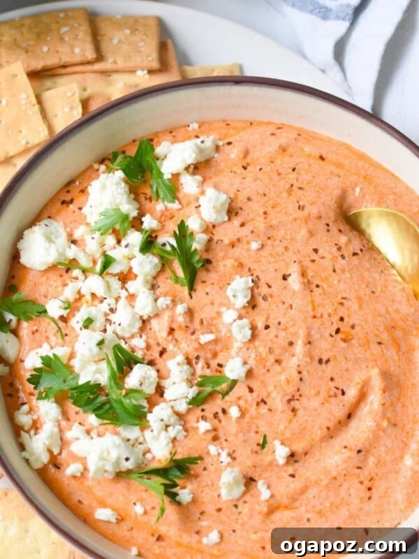 Warm Lemon-Herb Olives with Mediterranean Spices — 10-Minute Appetizer 10 Easy Spicy Roasted Red Pepper Feta Dip