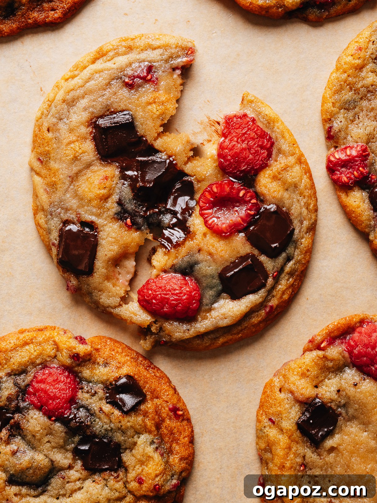 Quick Fourth of July Recipes for Your Independence Day Menu 35 Chewy raspberry cookies with fresh raspberries and chocolate.