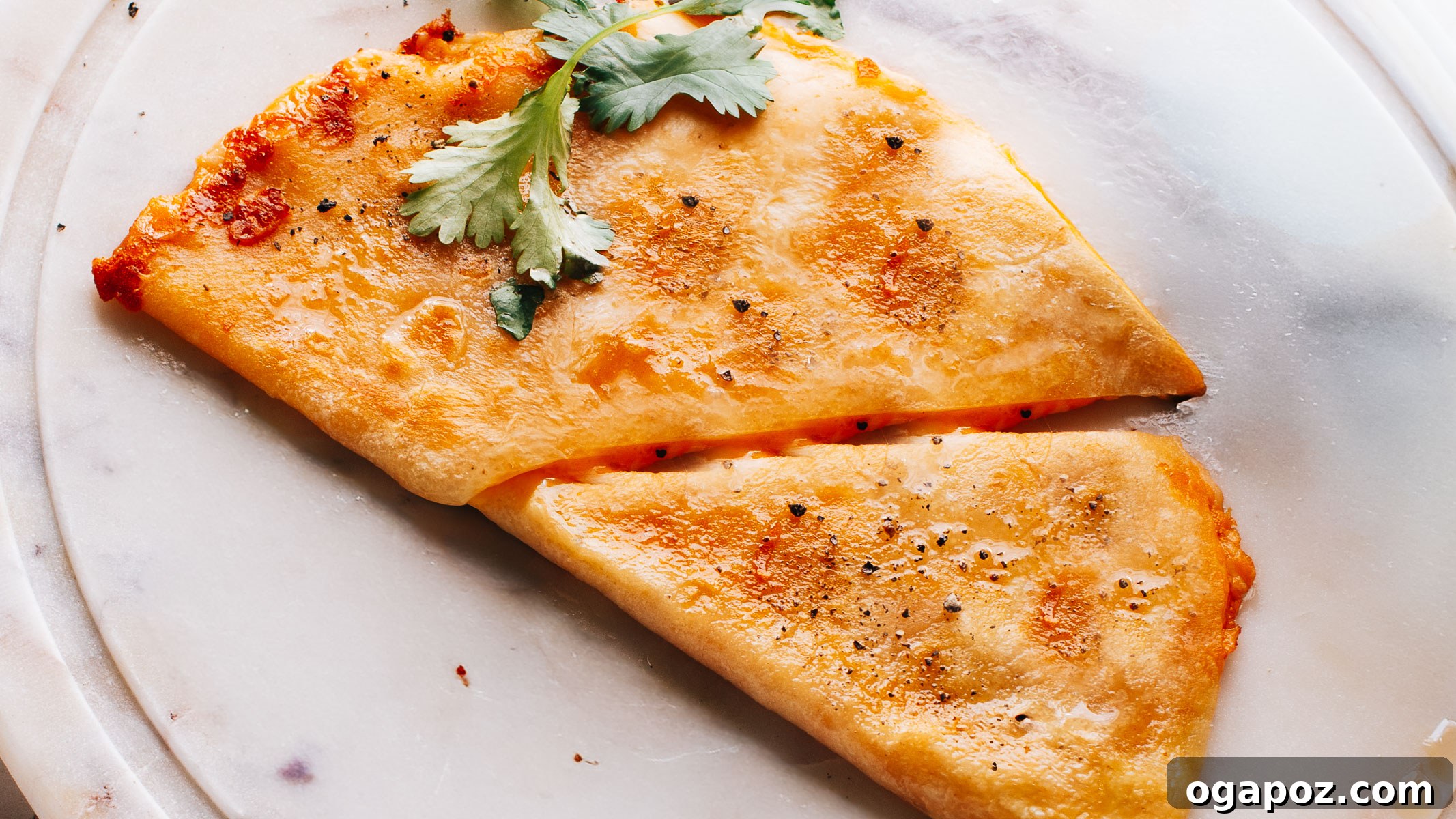 30 One-Pan Chicken Dinners: A Month of Simple Weeknight Recipes 11 A golden chicken quesadilla cut into wedges.