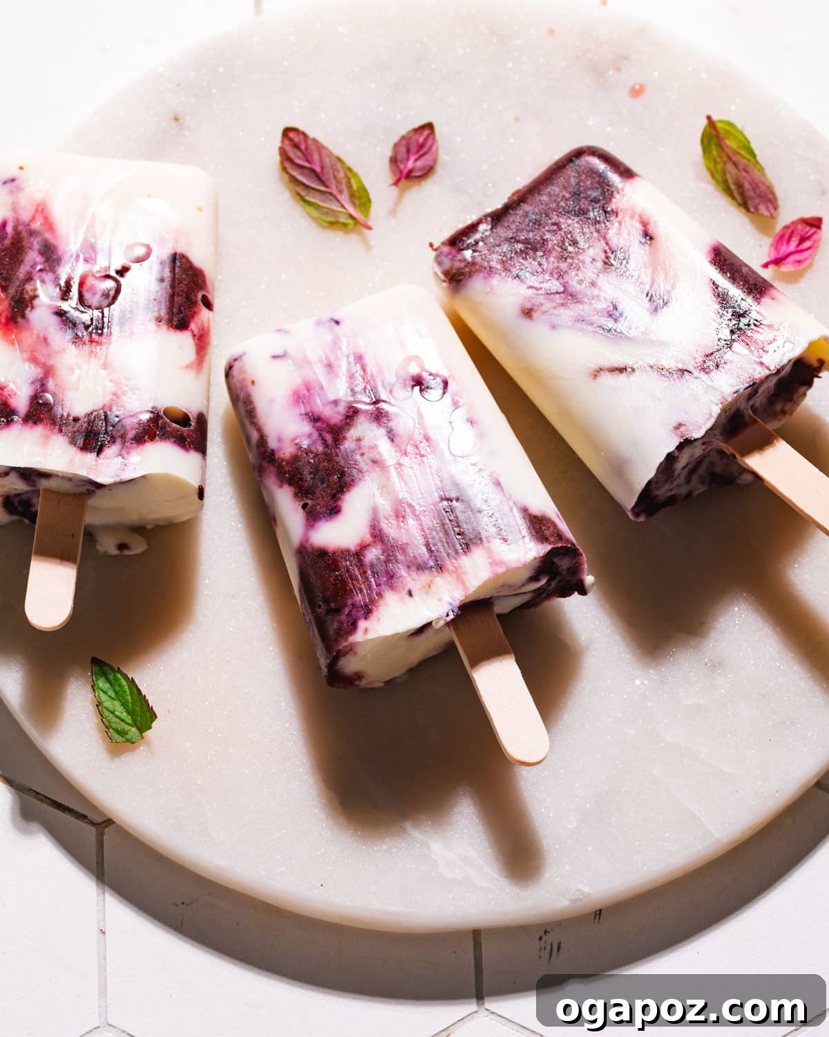 18+ Irresistible Frozen Treats: Homemade Popsicles and Ice Cream 6 Three ingredient yogurt popsicles.