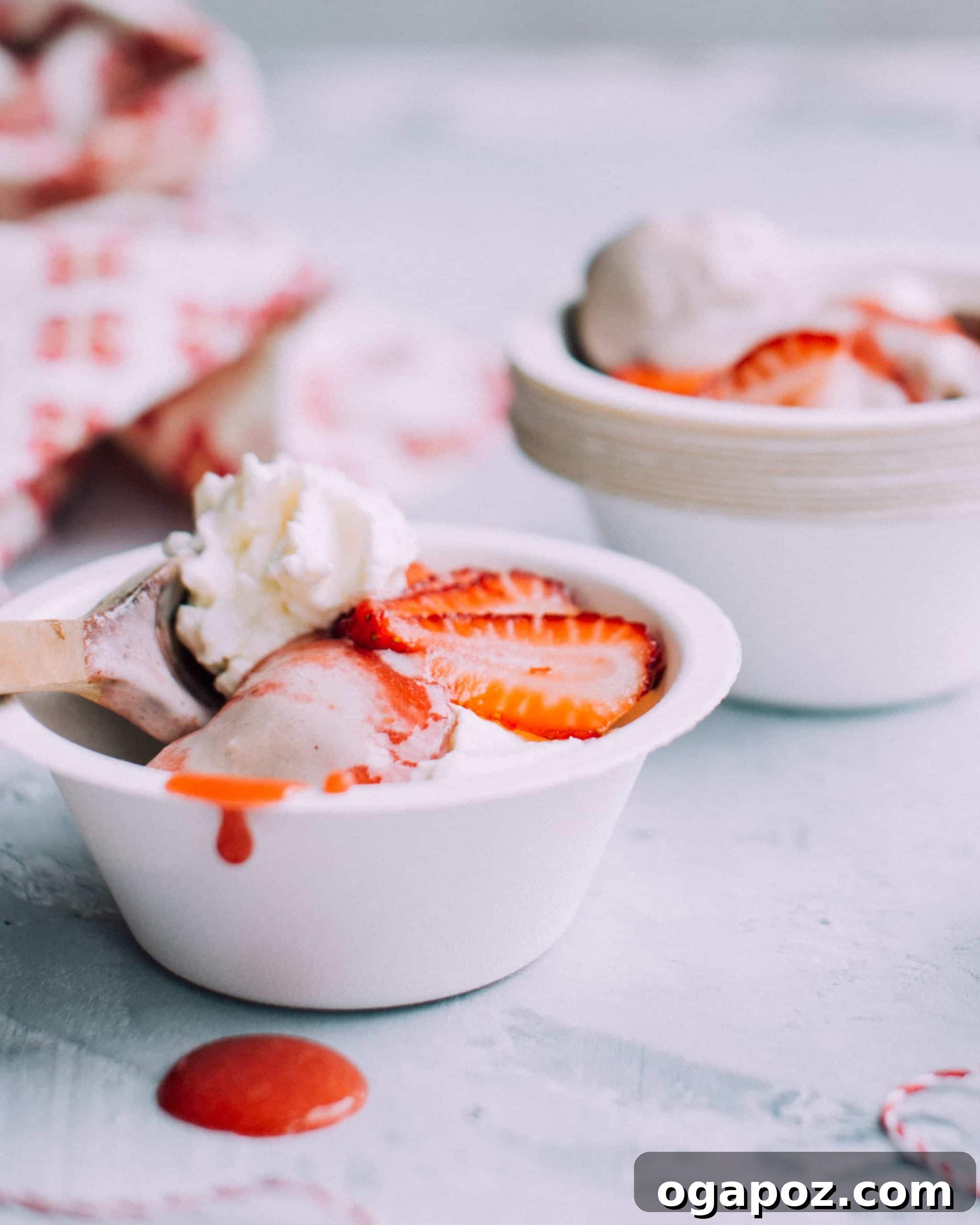 18+ Irresistible Frozen Treats: Homemade Popsicles and Ice Cream 10 Three ingredient banana ice cream in a bowl.