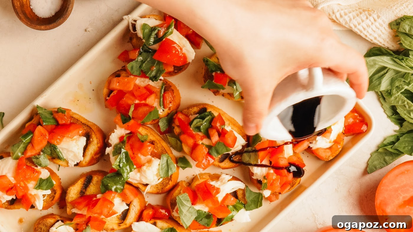 Fresh Mozzarella Bruschetta Recipe, Quick Appetizer 9 Bruschetta with Mozzarella recipe steps.