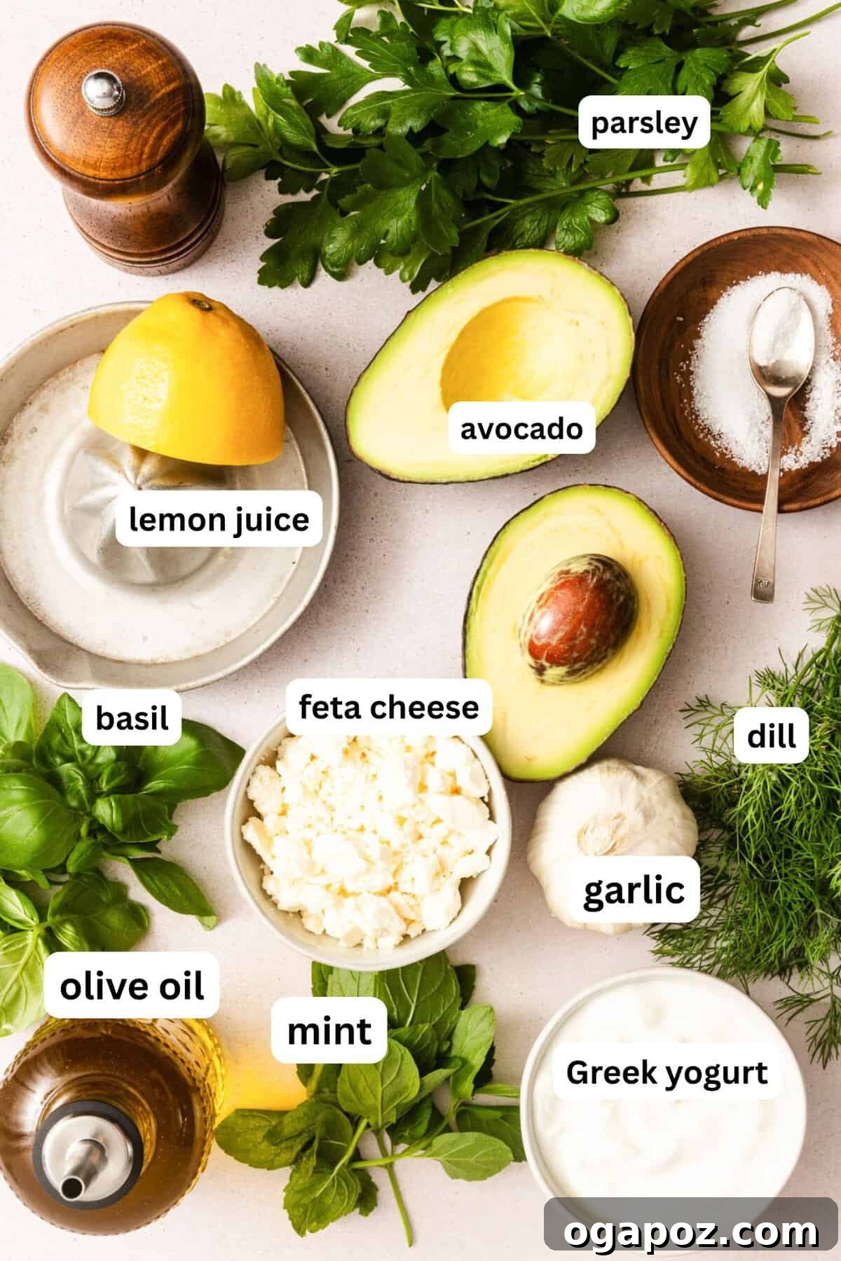 Creamy Green Goddess Dip for Vegetables, Chips & Sandwiches 5 Green Goddess Dip recipe ingredients
