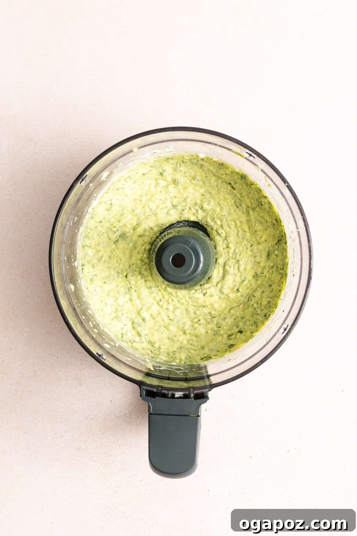 Creamy Green Goddess Dip for Vegetables, Chips & Sandwiches 8 Blended Green Goddess Dip in a food processor
