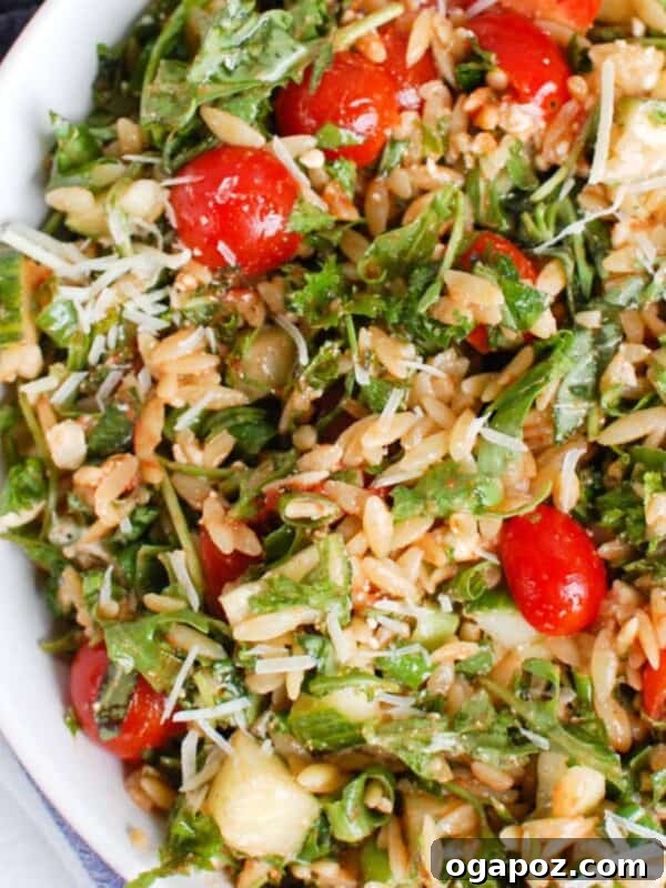 Fresh Cherry Tomato and Basil Pasta Recipe 16 Tomato Feta Orzo Salad 1200 x 1200