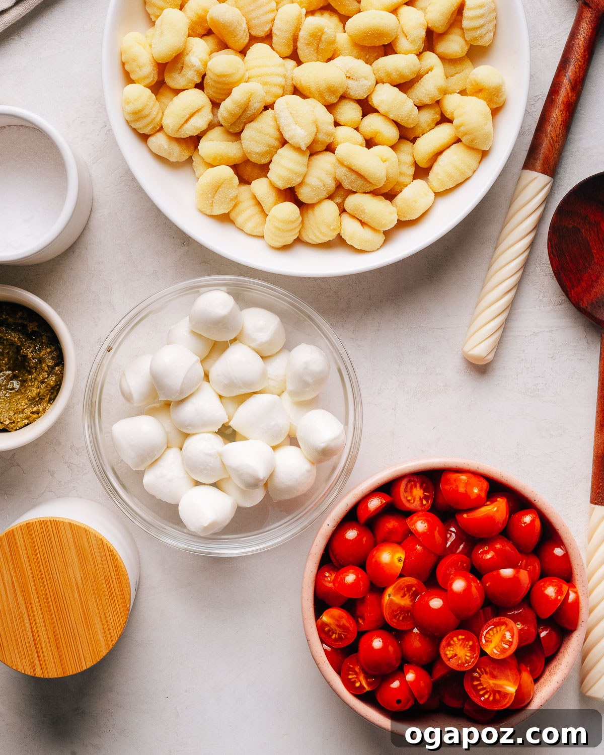 Crispy Gnocchi Caprese Salad with Fresh Pesto 3 Gnocchi Salad Recipe Ingredients.