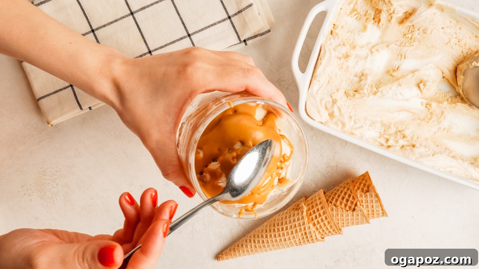 3-Ingredient No-Churn Peanut Butter Ice Cream 10 Peanut Butter Ice Cream recipe steps.