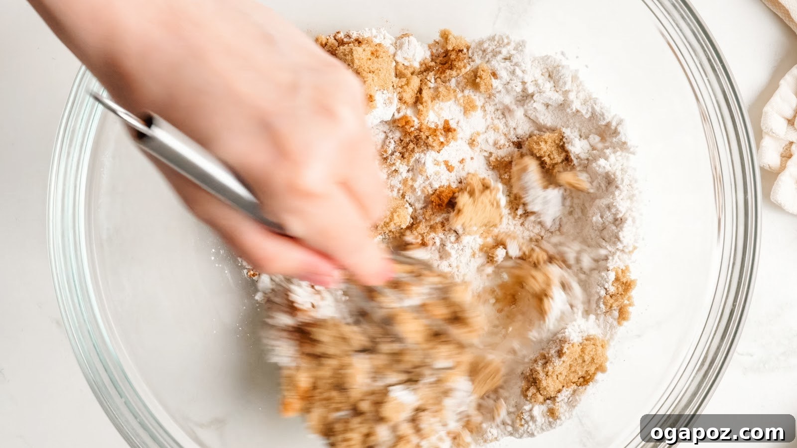 Juicy Peach Crumble with Crunchy Oat Topping 5 Peach crumble recipe steps.