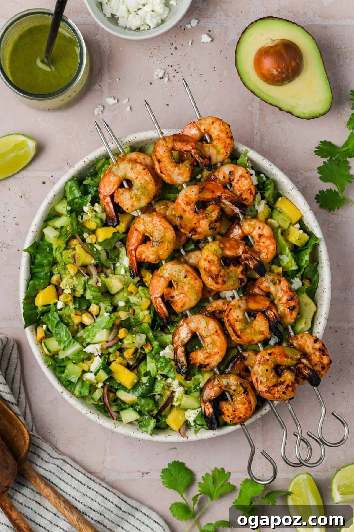 Grilled Shrimp Salad with Cilantro-Lime Vinaigrette 11 Grilled Shrimp Salad with Cilantro Dressing