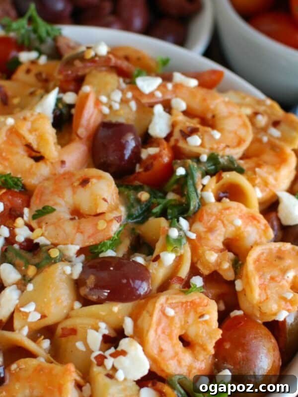 Grilled Shrimp Salad with Cilantro-Lime Vinaigrette 14 One Pot Mediterranean Shrimp Pasta