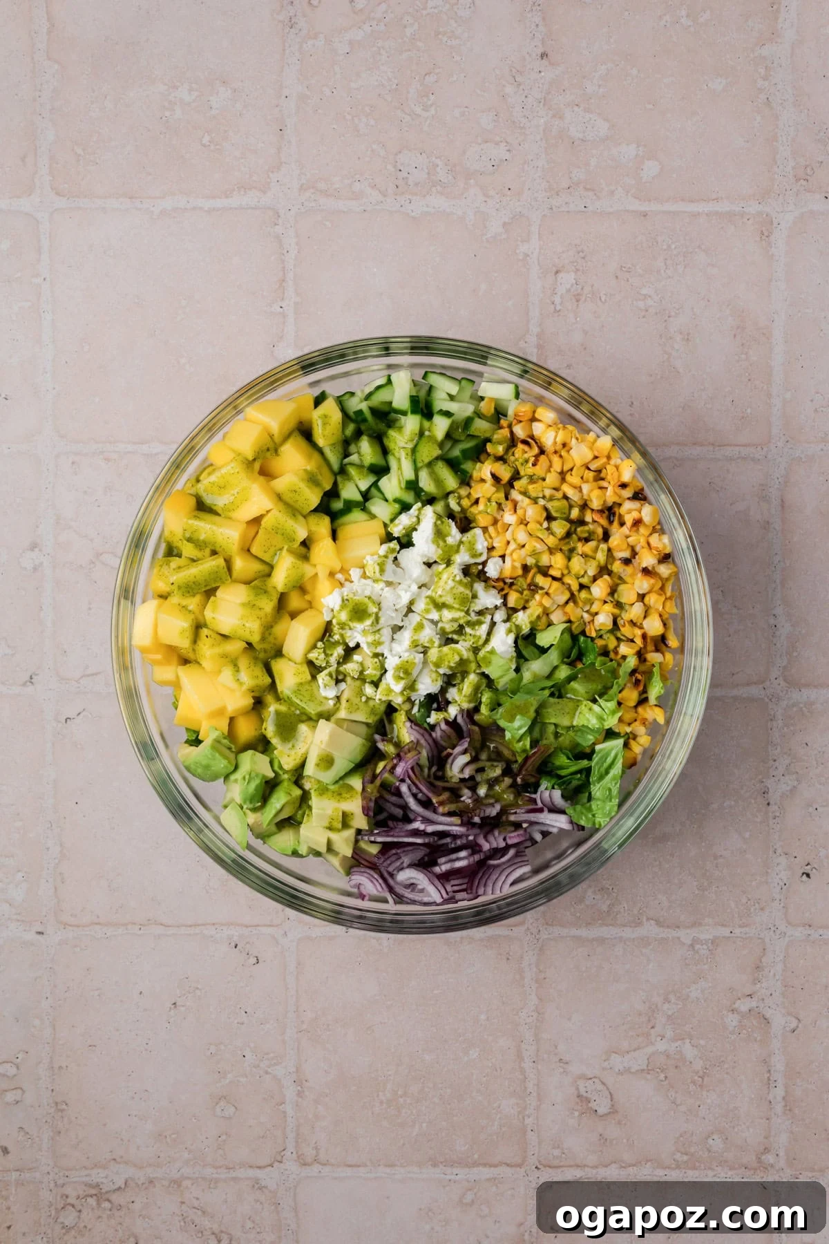 Grilled Shrimp Salad with Cilantro-Lime Vinaigrette 10 Corn Salsa in a bowl