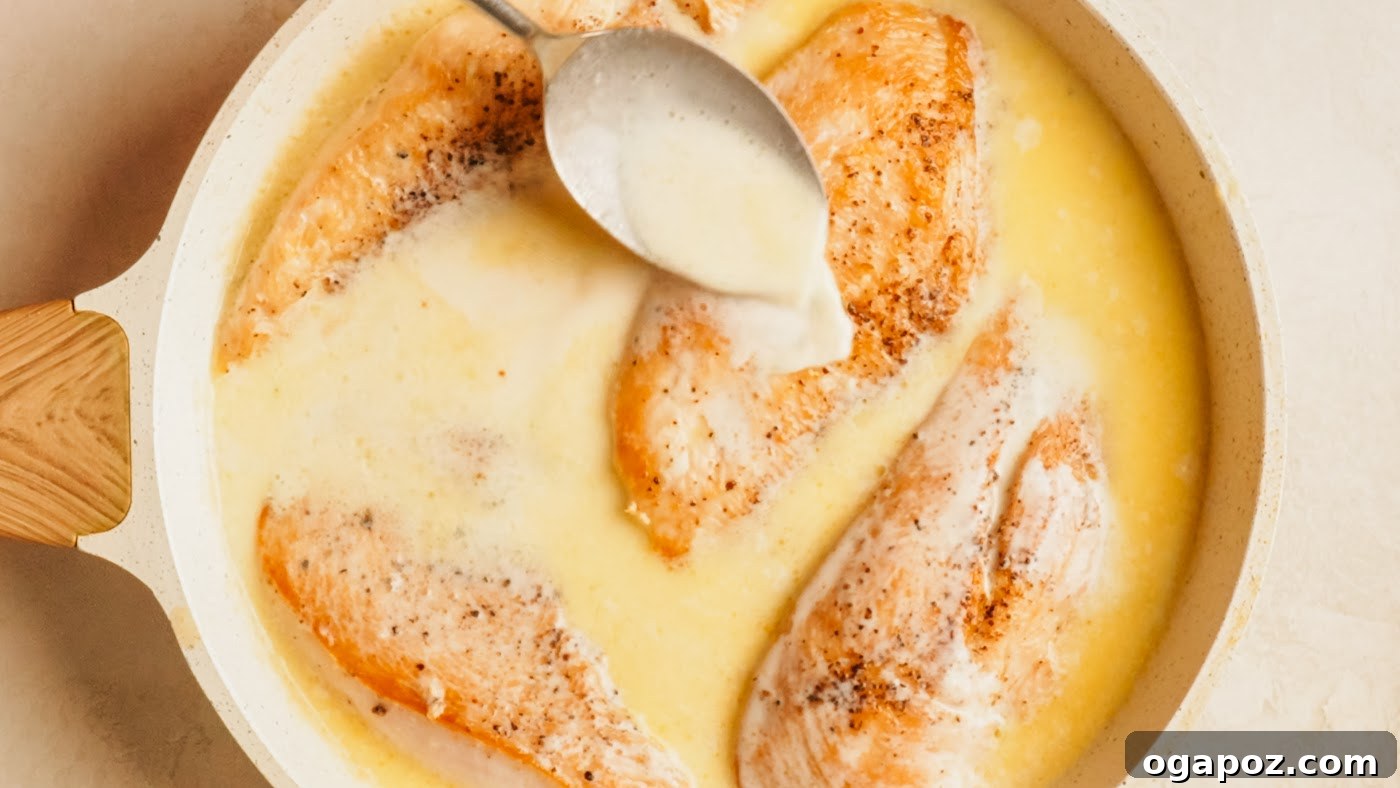 One-Pan Creamy Pesto Chicken in 30 Minutes 7 Pesto chicken recipe steps.
