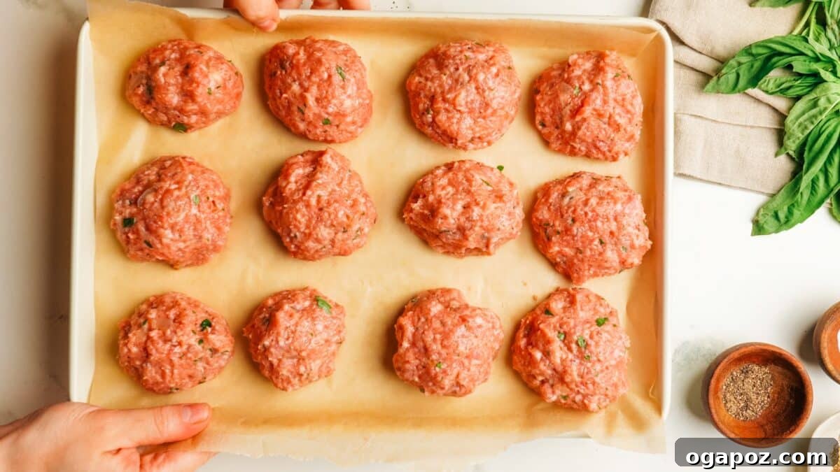 Classic Italian Meatballs in Rich Tomato Sauce 8 Italian Meatballs recipe steps.