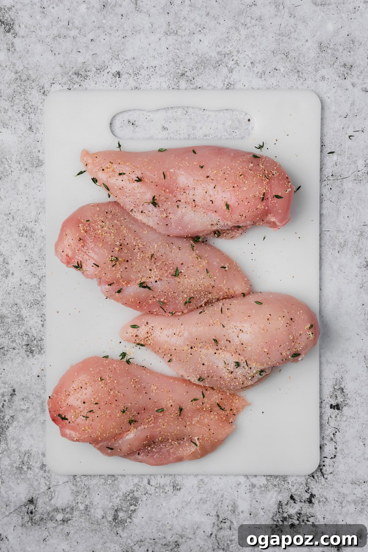 Apple and Brie Stuffed Chicken Breast Recipe 7 Seasoned chicken