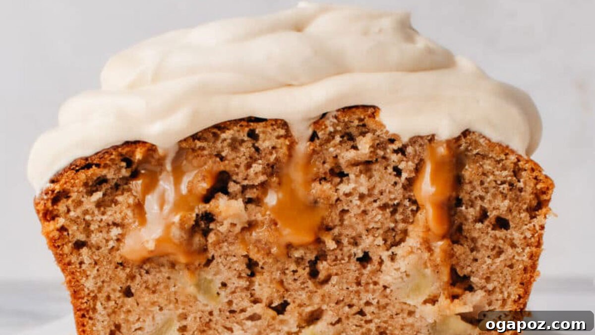 21 Unexpected Apple Recipes Beyond Pie 2 Caramel-filled apple cake recipe with frosting.