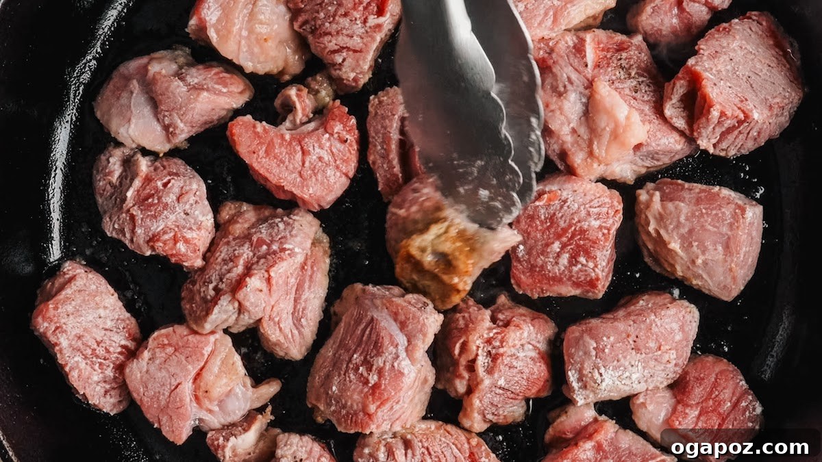 Authentic Mexican Carne Guisada: Hearty Beef Stew Recipe 5 Carne Guisada recipe steps.