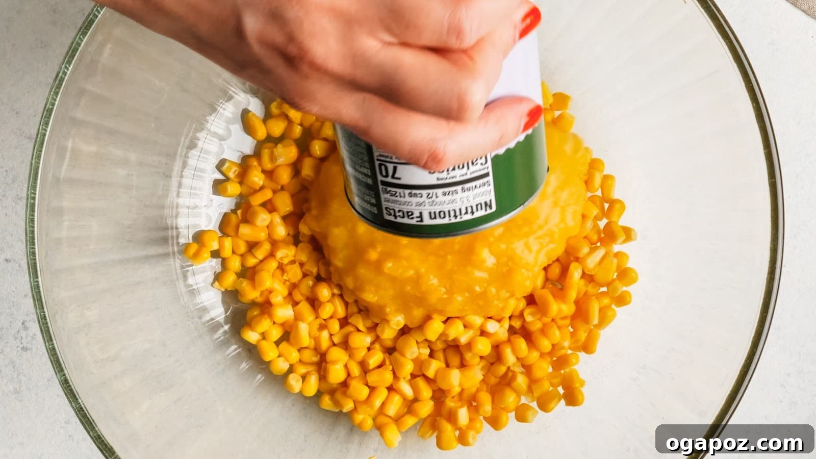 Step 1 for corn casserole