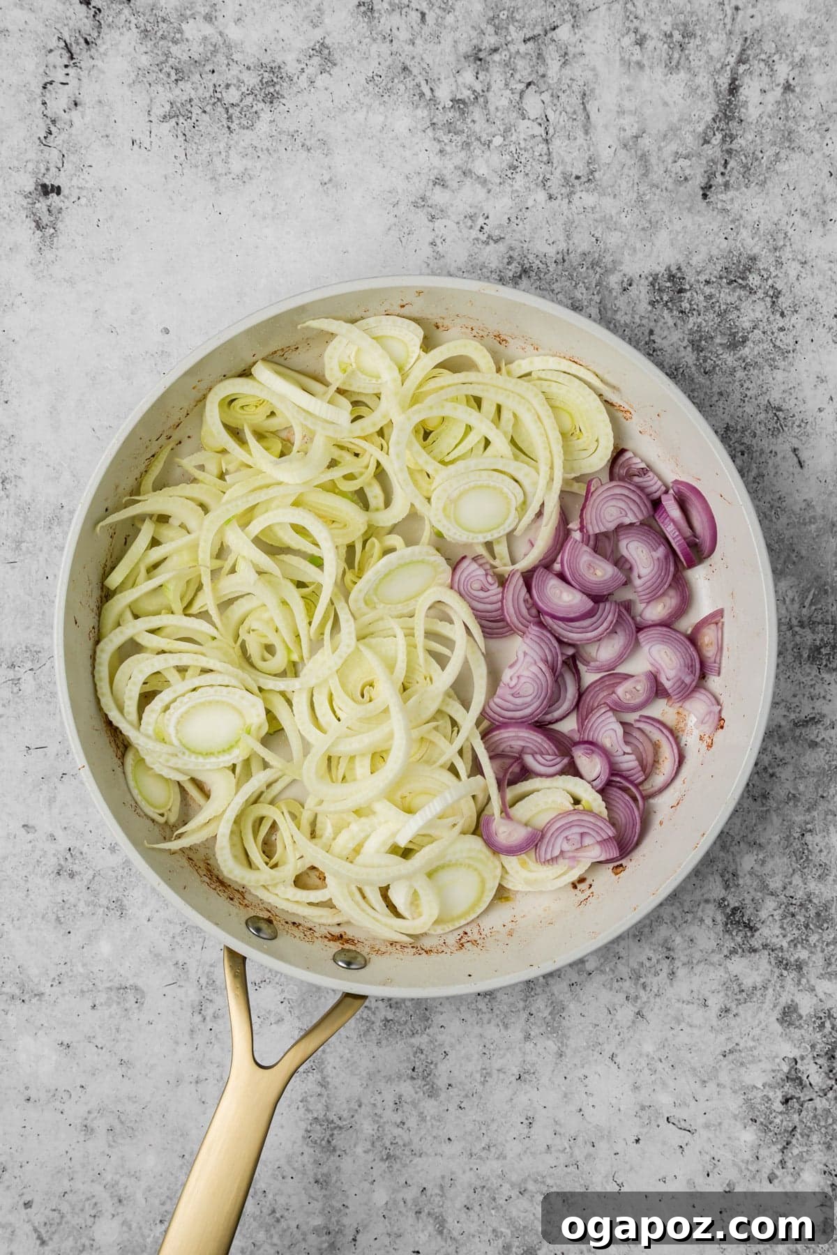 Creamy Italian Sausage and Fennel Pasta with Parmesan 8 Carmelized Shallt and Fennel